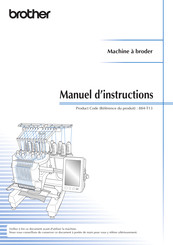 Brother 884-T13 Manuel D'instructions