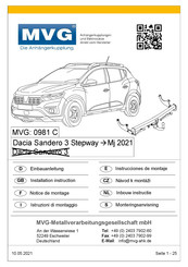 MVG 0981 C Notice De Montage