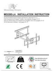 Mounting Dream MD2285-LA Instructions D'installation