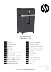 HP Pro Shredder 18CC Mode D'emploi