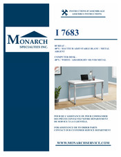 Monarch Specialties I 7683 Instructions D'assemblage