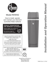 Rheem RHW42 Manuel D'installation Et D'utilisation