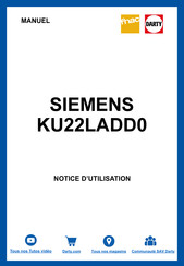 Siemens KU22LADD0 Manuel D'utilisation