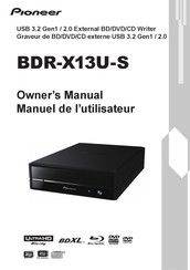 Pioneer BDR-X13U-S Manuel De L'utilisateur