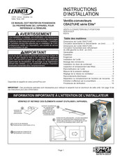 Lennox Elite CBA27UHE Instructions D'installation