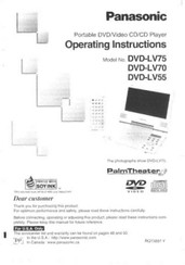 Panasonic DVD-LV70 Manuel D'utilisation