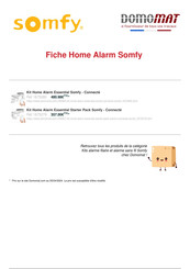 Somfy Home Alarm Essential Guide D'utilisation