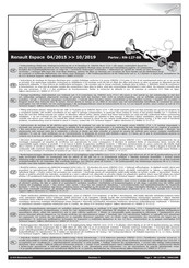 ECS Electronics RN-127-BB Instructions De Montage