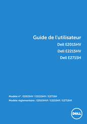 Dell E2015HVf Guide De L'utilisateur