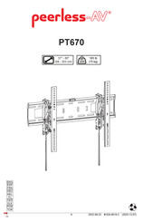 peerless-AV PT670 Mode D'emploi