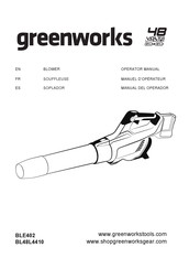 GreenWorks BL48L4410 Manuel D'opérateur