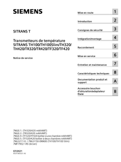 Siemens SITRANS T100Slim Notice De Service