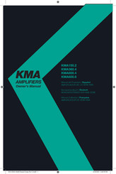 Kicker KMA Serie Manuel D'utilisation