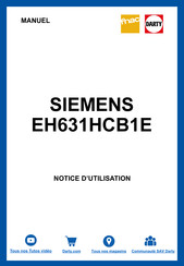 Siemens EH631HCB1E Manuel D'utilisation