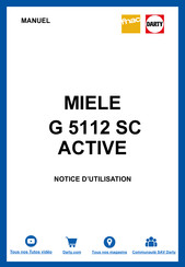 Miele G 5112 SC ACTIVE Mode D'emploi