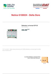 DELTA DORE 6100024 Notice D'installation