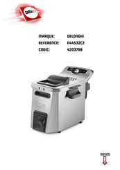 DeLonghi F44 Série Mode D'emploi