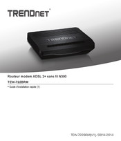 TRENDnet TEW-722BRM Guide D'installation Rapide