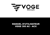 VOGE 300 ACX 2022 Manuel D'utilisateur