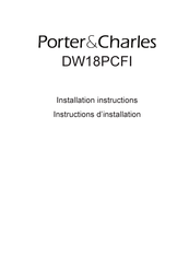 Porter&Charles DW18PCFI Instructions D'installation