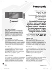 Panasonic SC-HC40 Mode D'emploi