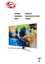 Samsung UE55MU6405 Mode D'emploi