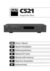 NAD C521 Manuel D'installation