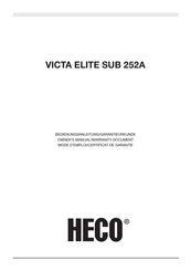 Heco VICTA ELITE SUB 252A Mode D'emploi