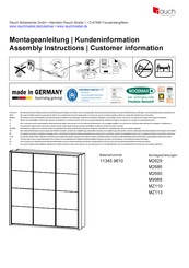 Rauch Oteli 11345.9610 Instructions De Montage