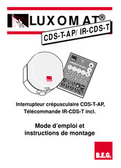 B.E.G. LUXOMAT CDS-T-AP Mode D'emploi Et Instructions De Montage