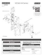 Schlage XE360-M Serie Instructions D'installation