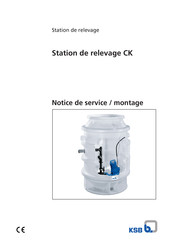 KSB CK Serie Notice De Service / Montage