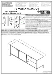 Forma Ideale MAYENNE 3K1F2V Instructions D'assemblage