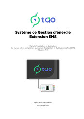 TAO Performance EMS Manuel D'installation Et D'utilisation