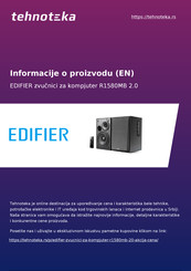 EDIFIER R1580MB 2.0 Manuel D'utilisation