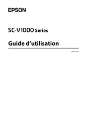 Epson SC-V1000 Série Guide D'utilisation