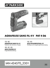 Parkside 424570 2301 Traduction Des Instructions D'origine