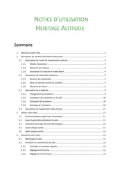 Heritage Altitude Notice D'utilisation