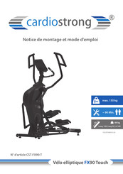 CARDIO STRONG FX90 Touch Notice De Montage Et Mode D'emploi