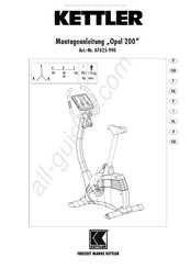 Kettler Opal 200 Instructions De Montage