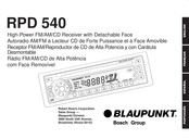 Bosch Blaupunkt RPD 540 Mode D'emploi