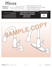 Pfister Rosslyn F-529-7RSSR Guide D'entretien