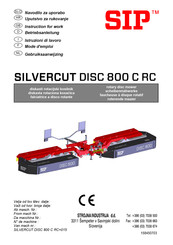 SIP SILVERCUT DISC 800 C RC Mode D'emploi