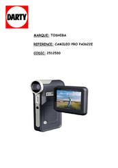 Toshiba Camileo Pro PA3622E Manuel De L'utilisateur