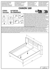 Forma Ideale CANON 160 Instructions D'assemblage