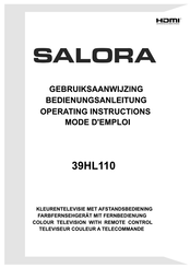 Salora 39HL110 Mode D'emploi