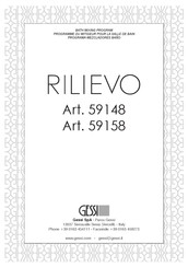 Gessi RILIEVO 59158 Instructions D'installation