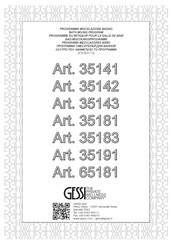 Gessi 35141 Instructions D'installation