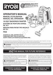 Ryobi P635K Manuel D'utilisation