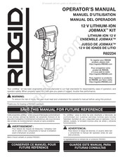 RIDGID JOBMAX R82234 Manuel D'utilisation